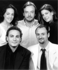 Il cast del musical col regista Gianluca Guidi